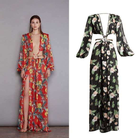 Bronx and Banco Flavia silk blend maxi gown - Picture 5 of 14